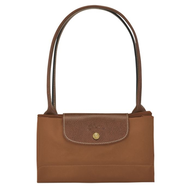 Brown Longchamp Le Pliage Original L Women's Shoulder Bags | US-9528CMW