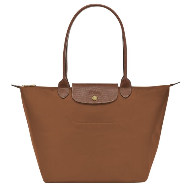 Brown Longchamp Le Pliage Original L Women\'s Shoulder Bags | US-9528CMW