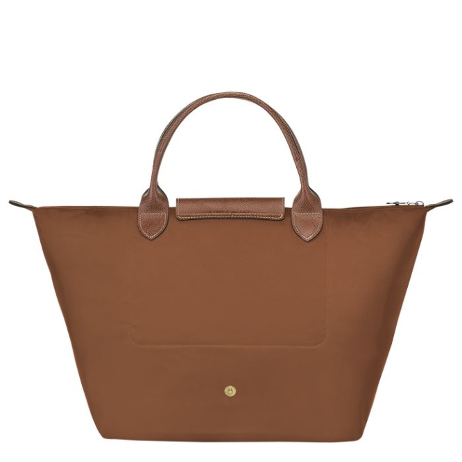 Brown Longchamp Le Pliage Original M Women's Top-handle Bags | US-3260YLM