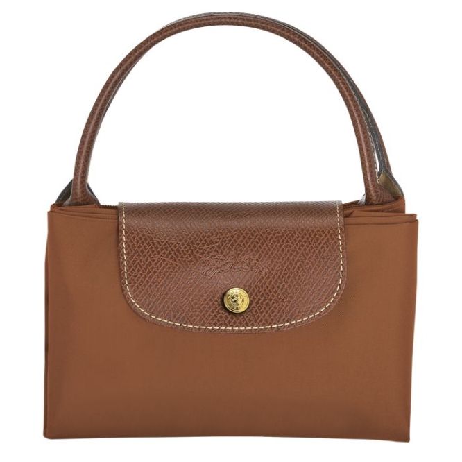 Brown Longchamp Le Pliage Original M Women's Top-handle Bags | US-3260YLM