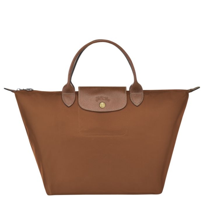 Brown Longchamp Le Pliage Original M Women\'s Top-handle Bags | US-3260YLM