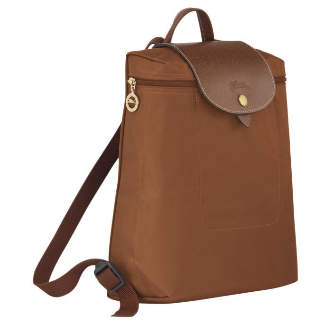 Brown Longchamp Le Pliage Original Women's Backpacks | US-4136EXI