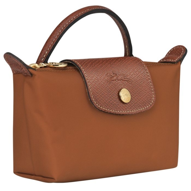 Brown Longchamp Le Pliage Original Women's Pouches & Cases | US-5087HBR