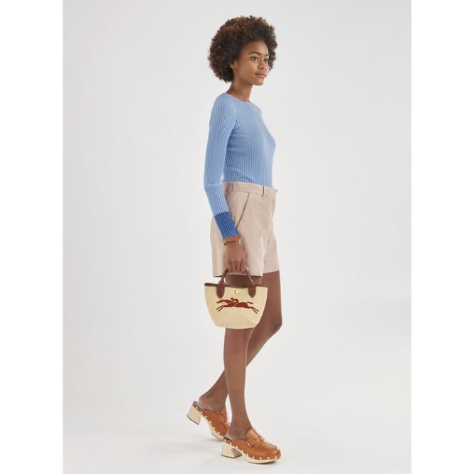 Brown Longchamp Le Pliage Paris - Saint-Tropez Women's Top-handle Bags | US-1860AZP