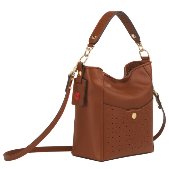 Brown Longchamp Mademoiselle S Women's Shoulder Bags | US-0573IDG