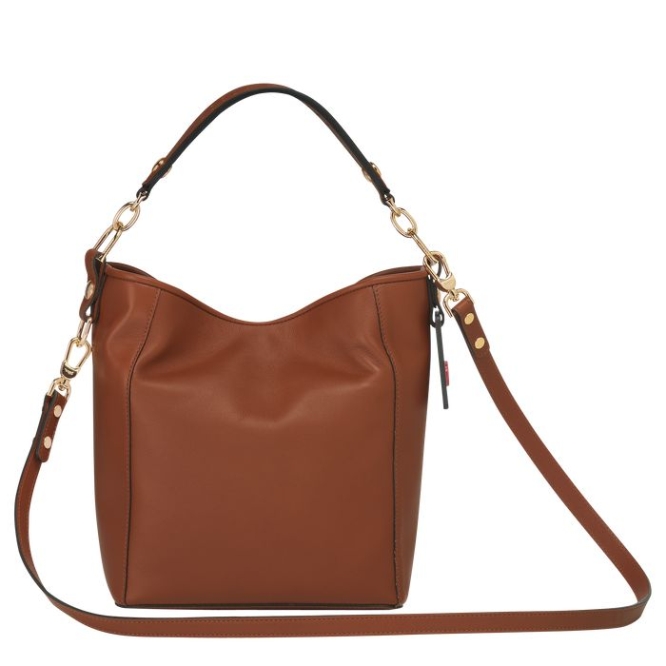 Brown Longchamp Mademoiselle S Women's Shoulder Bags | US-0573IDG