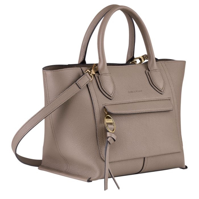 Brown Longchamp Mailbox M Women's Top-handle Bags | US-6287ISL