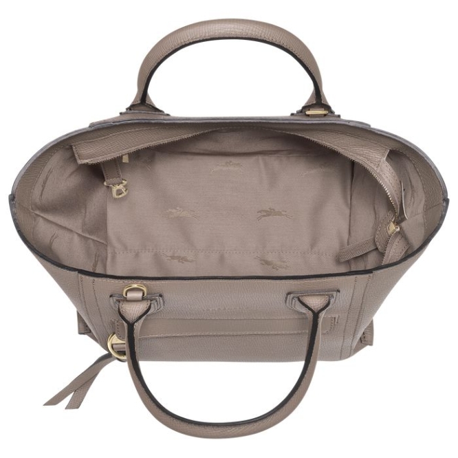 Brown Longchamp Mailbox M Women's Top-handle Bags | US-6287ISL