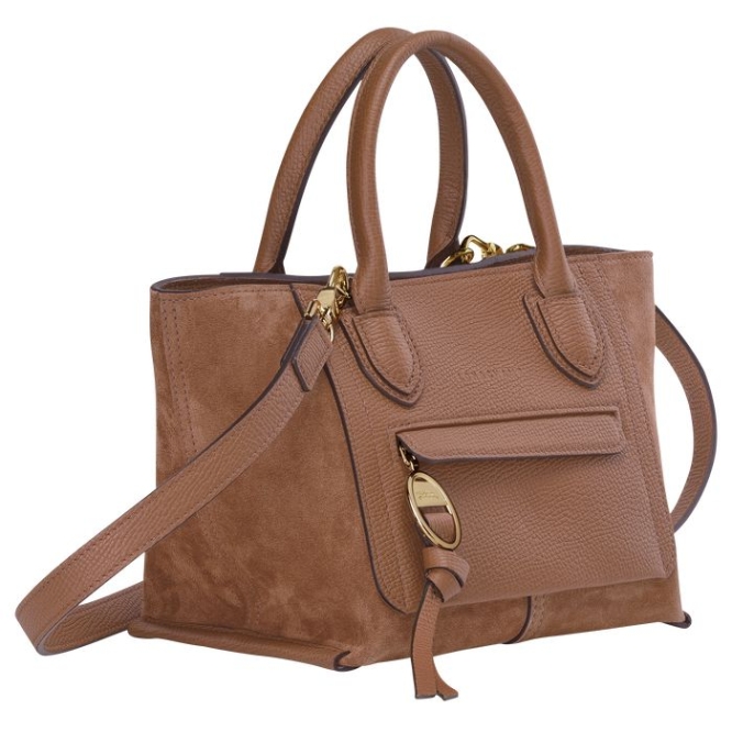 Brown Longchamp Mailbox S Women's Top-handle Bags | US-2378ONY