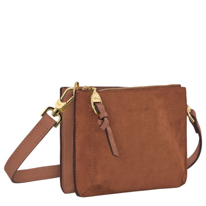 Brown Longchamp Mailbox Soft Women's Wallets On Chain | US-1286XAV