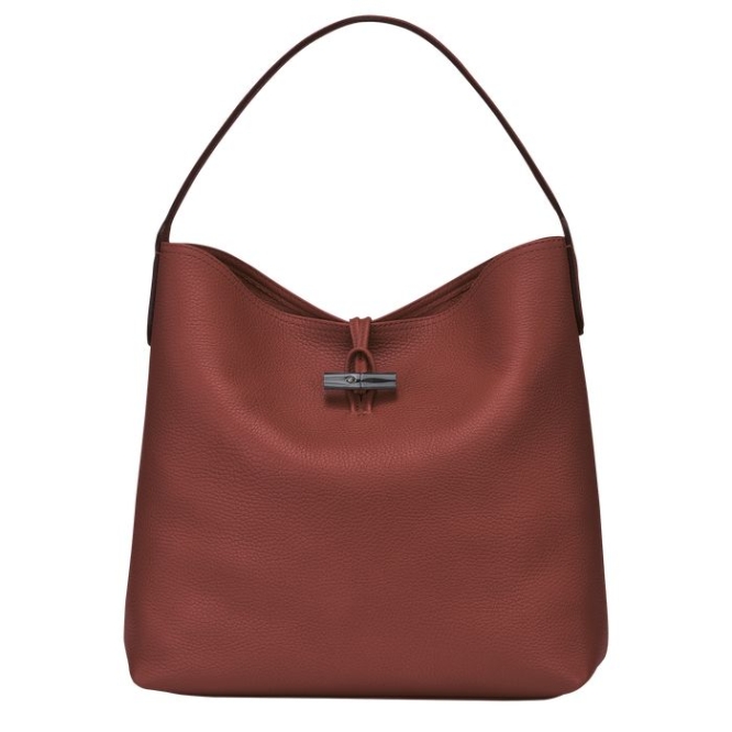 Brown Longchamp Roseau Essential Women\'s Shoulder Bags | US-5147VYU