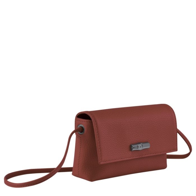 Brown Longchamp Roseau Essential Women's Pouches & Cases | US-6491UPM