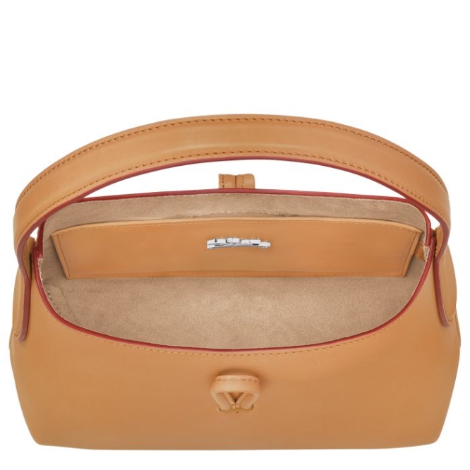 Brown Longchamp Roseau XS Women's Shoulder Bags | US-6918GKJ