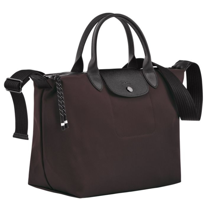 Burgundy Longchamp Le Pliage Energy M Women's Top-handle Bags | US-0976HJQ