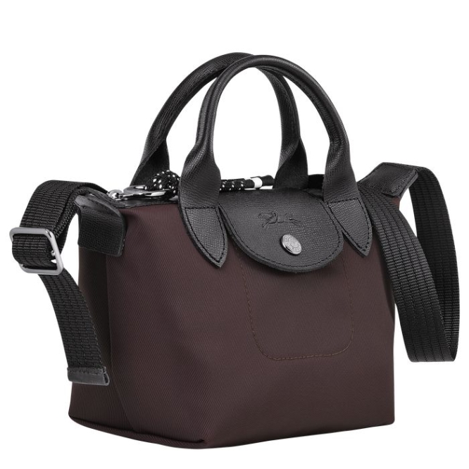 Burgundy Longchamp Le Pliage Energy XS Women's Top-handle Bags | US-8506HUA