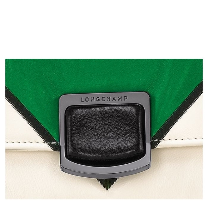 Green Longchamp Brioche Losange S Women's Crossbody Bags | US-8650HSG