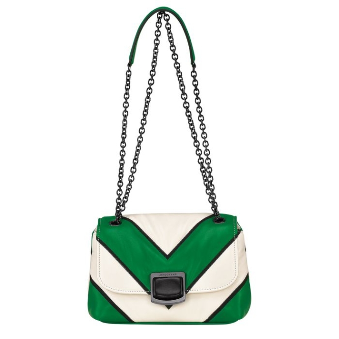 Green Longchamp Brioche Losange S Women\'s Crossbody Bags | US-8650HSG