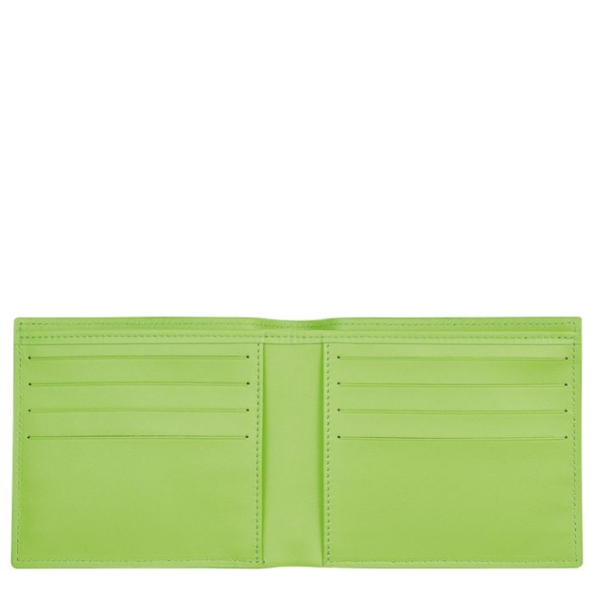 Green Longchamp Croco Block Men's Wallets | US-7534NQJ