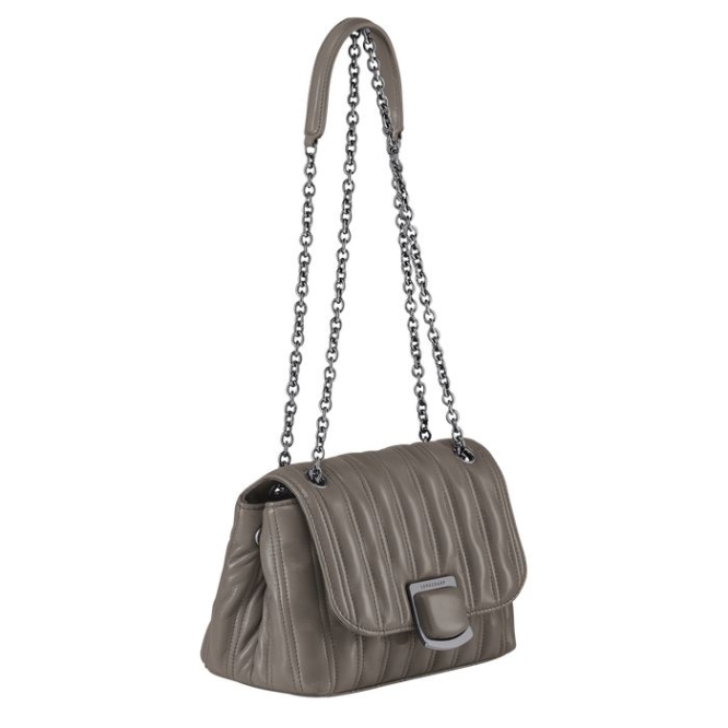 Grey Longchamp Brioche S Women's Crossbody Bags | US-9461JOR