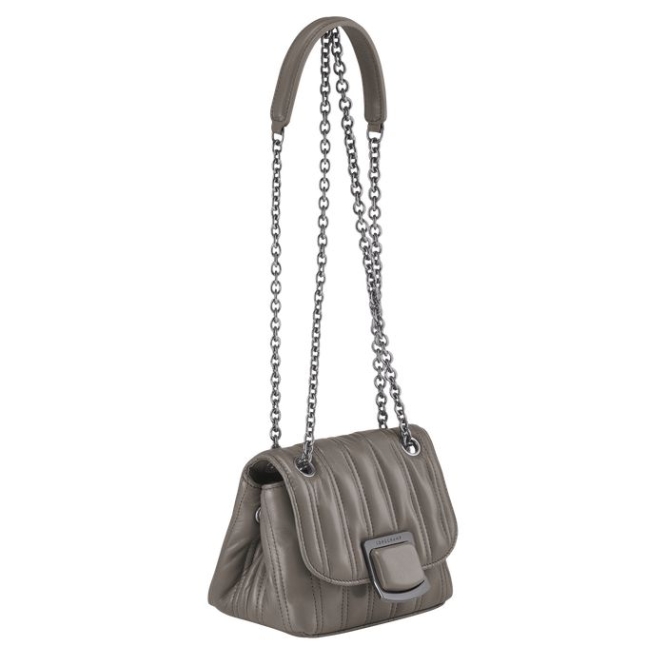 Grey Longchamp Brioche XS Women's Crossbody Bags | US-8625UTW