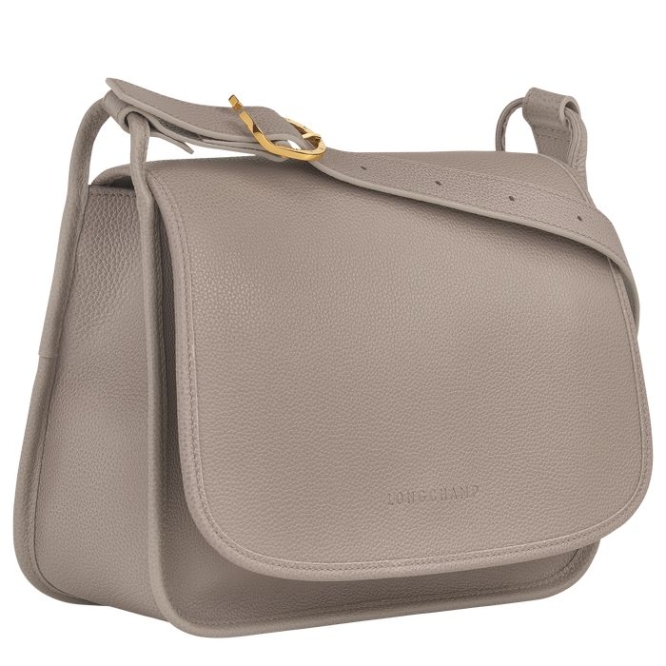 Grey Longchamp Le Foulonné L Women's Crossbody Bags | US-3108AEH