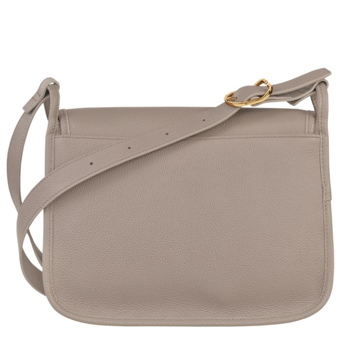 Grey Longchamp Le Foulonné L Women's Crossbody Bags | US-3108AEH