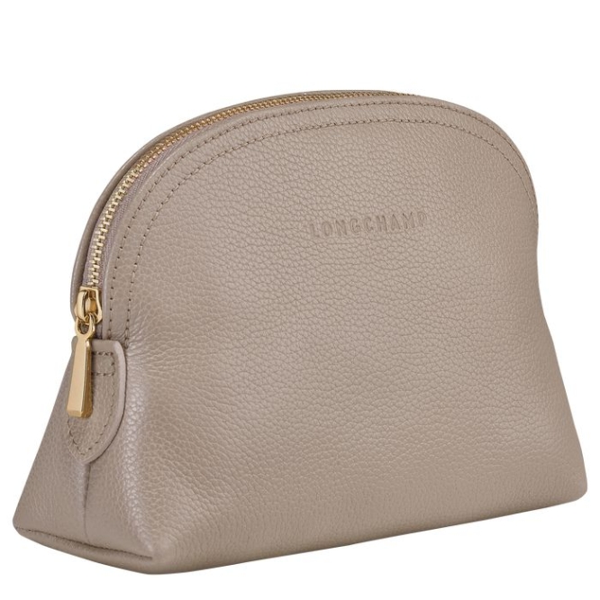 Grey Longchamp Le Foulonné Men's Pouches & Cases | US-3529POG