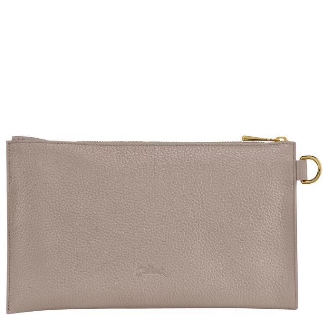 Grey Longchamp Le Foulonné Men's Pouches & Cases | US-5163PDU