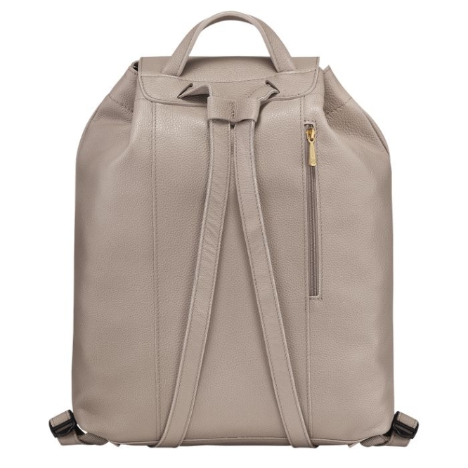 Grey Longchamp Le Foulonné Women's Backpacks | US-3408BPY