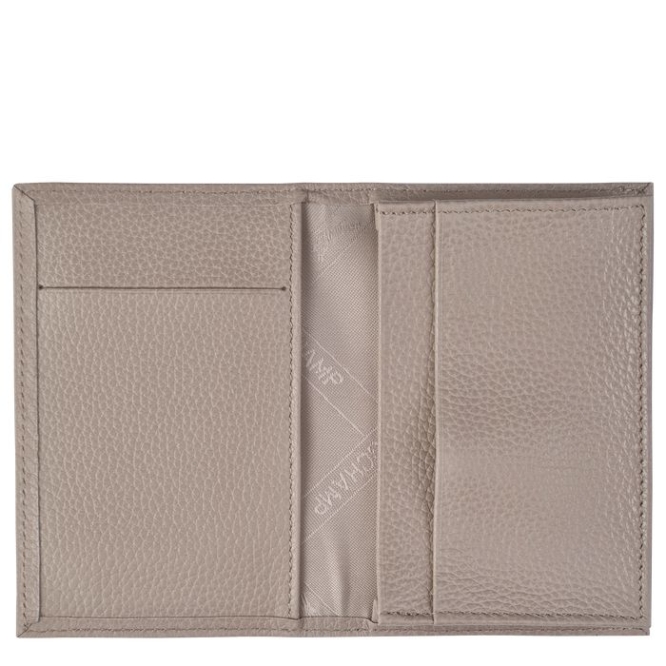 Grey Longchamp Le Foulonné Women's Cardholders & Coin Purses | US-3742IAN