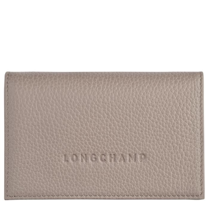 Grey Longchamp Le Foulonné Women\'s Cardholders & Coin Purses | US-3742IAN