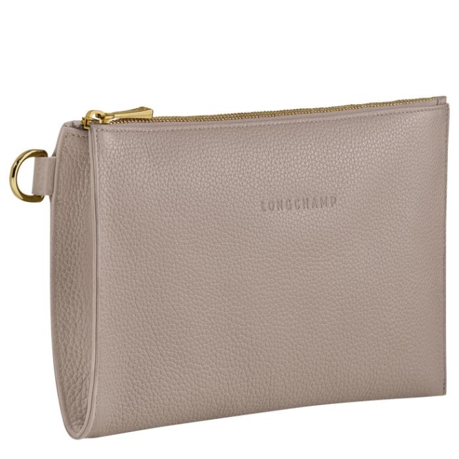 Grey Longchamp Le Foulonné Women's Pouches & Cases | US-3621TYH