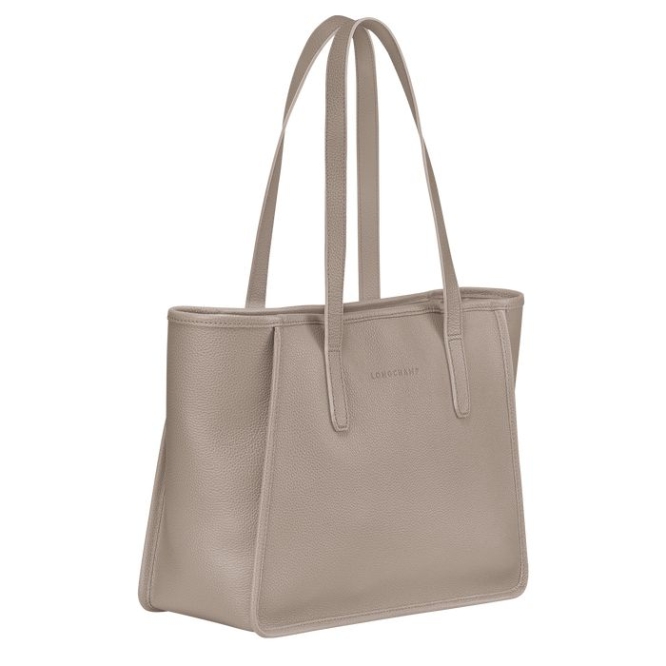 Grey Longchamp Le Foulonné Women's Shoulder Bags | US-0593EPK