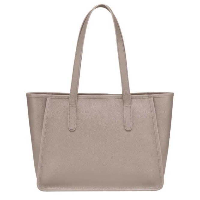 Grey Longchamp Le Foulonné Women's Shoulder Bags | US-0593EPK