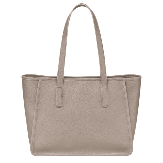 Grey Longchamp Le Foulonné Women\'s Shoulder Bags | US-0593EPK