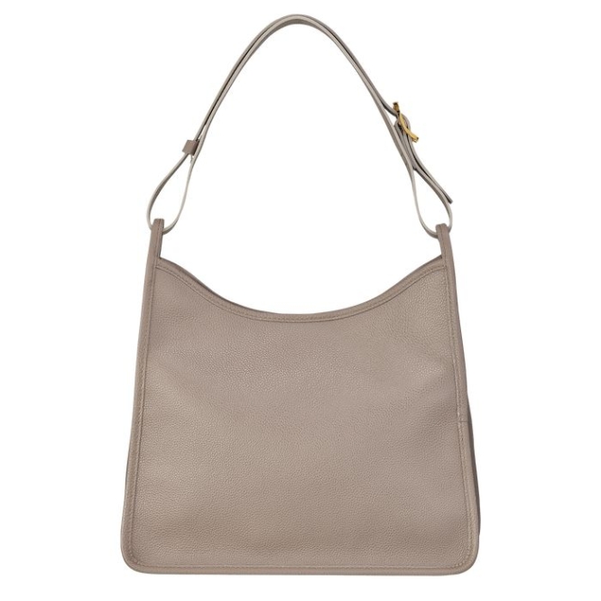 Grey Longchamp Le Foulonné Women's Shoulder Bags | US-9081SFG