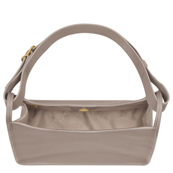 Grey Longchamp Le Foulonné Women's Shoulder Bags | US-9081SFG