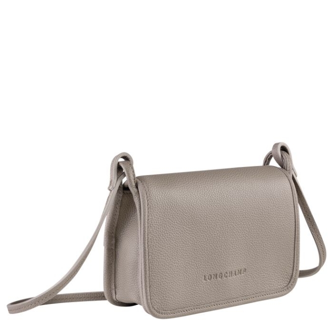 Grey Longchamp Le Foulonné Women's Wallets On Chain | US-7860MXG