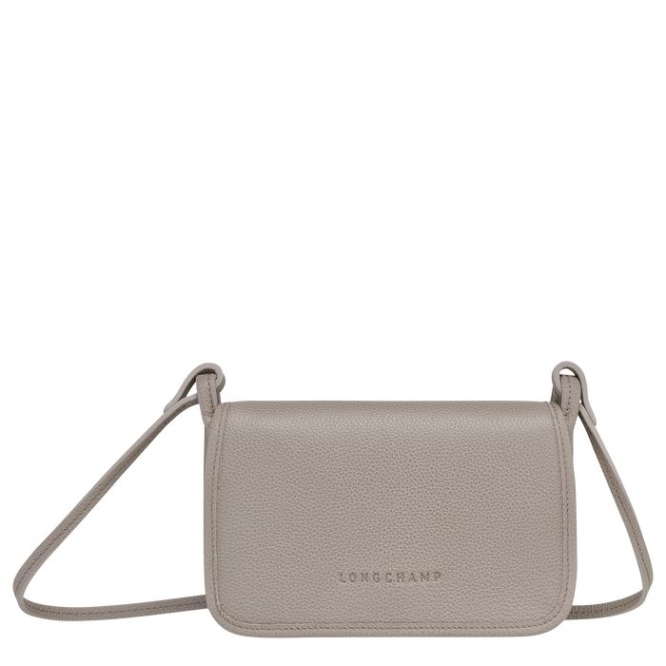 Grey Longchamp Le Foulonné Women\'s Wallets On Chain | US-7860MXG