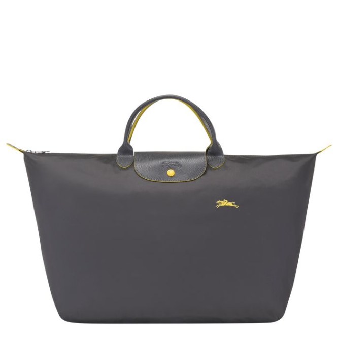 Grey Longchamp Le Pliage Club L Women\'s Travel Bags | US-6870SWU