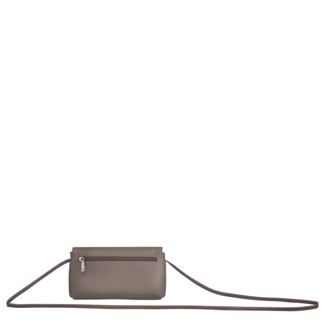 Grey Longchamp Roseau Essential Women's Pouches & Cases | US-5792QZV