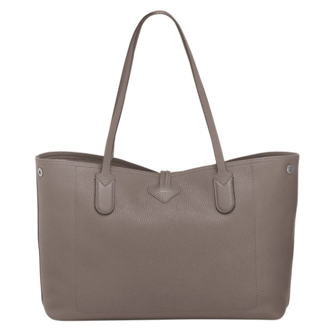 Grey Longchamp Roseau Essential Women's Shoulder Bags | US-9413KIL