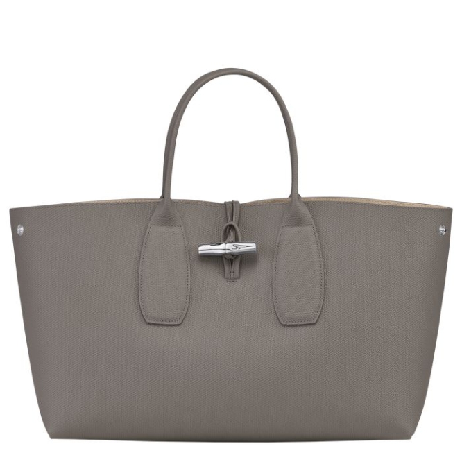 Grey Longchamp Roseau L Women's Top-handle Bags | US-5184ILC