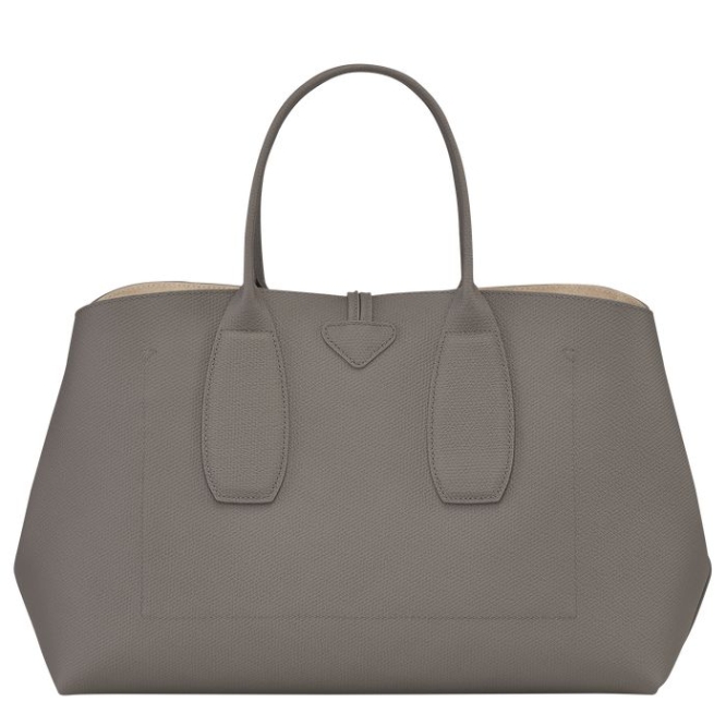 Grey Longchamp Roseau L Women's Top-handle Bags | US-5184ILC