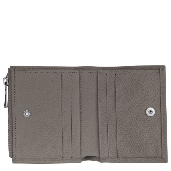 Grey Longchamp Roseau Women's Wallets | US-0798PFI