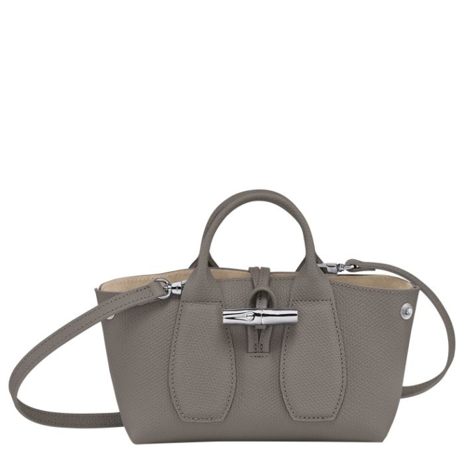 Grey Longchamp Roseau XS Women's Top-handle Bags | US-8167JVT