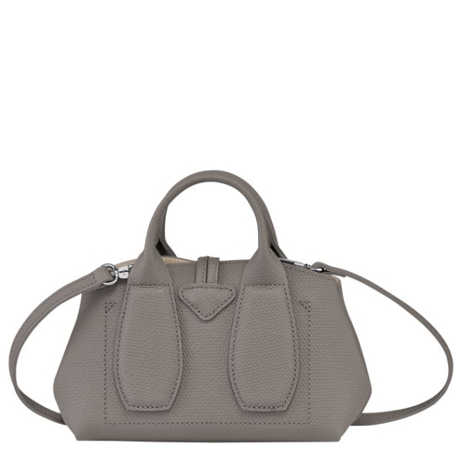 Grey Longchamp Roseau XS Women's Top-handle Bags | US-8167JVT