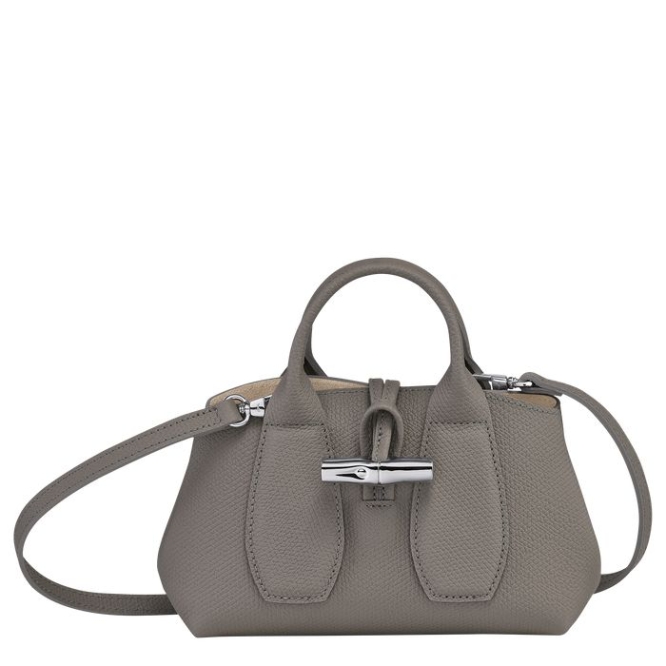 Grey Longchamp Roseau XS Women\'s Top-handle Bags | US-8167JVT