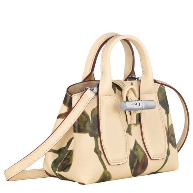 Khaki Longchamp Roseau Végétal XS Women's Top-handle Bags | US-6431PTS