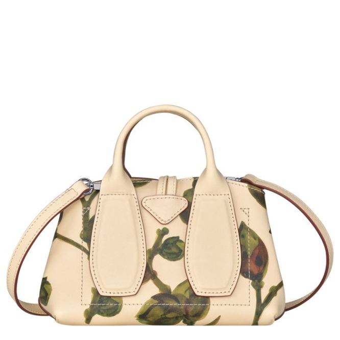 Khaki Longchamp Roseau Végétal XS Women's Top-handle Bags | US-6431PTS